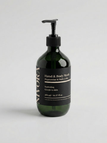 Hand & Body Wash, Peppermint & Dark Cedar